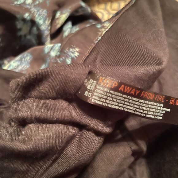 Free People Movement floral  windbreaker with hood jacket and pants set size L - Picture 9 of 13